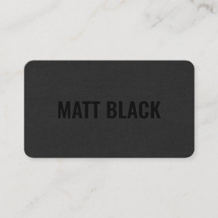 Carte De Visite Texture noire professionnelle moderne simple et él