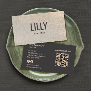 Carte De Visite Texture Or Professionnelle Moderne Design