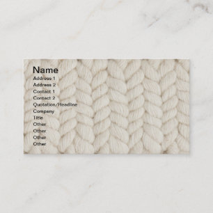 Carte De Visite Texture tissée