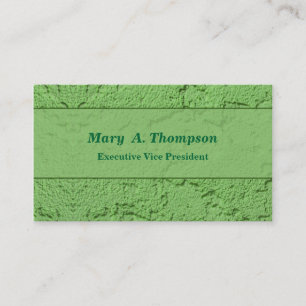 Carte De Visite Texture verte de stuc