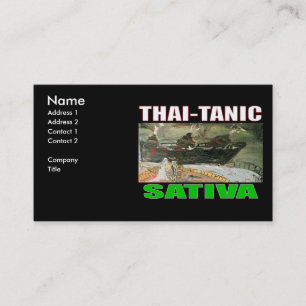 CARTE DE VISITE THAI TANIC SATIVA