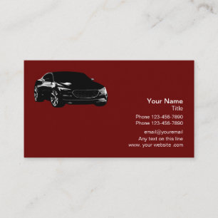 Carte De Visite Thème Automobile Professionnelle