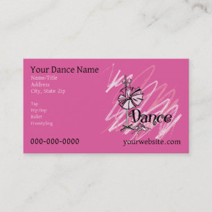 Carte de visite Thème Danse