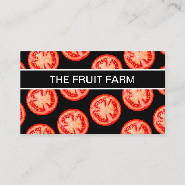 Carte De Visite Thème de fruits et légumes (Devant)