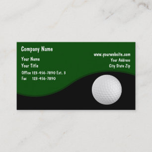 Carte De Visite Thème de golf professionnel