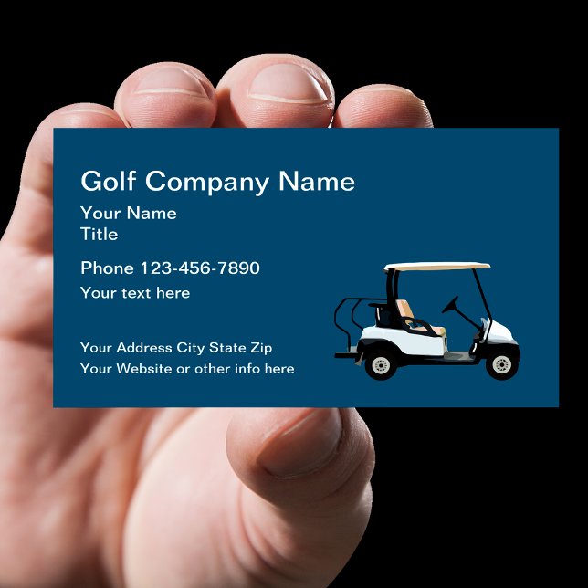 Carte De Visite Thème de golf simple (Créateur téléchargé)