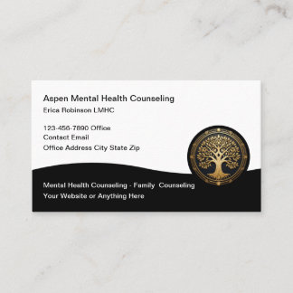 Carte De Visite Thème de l'arbre de vie pour un counseling de sant