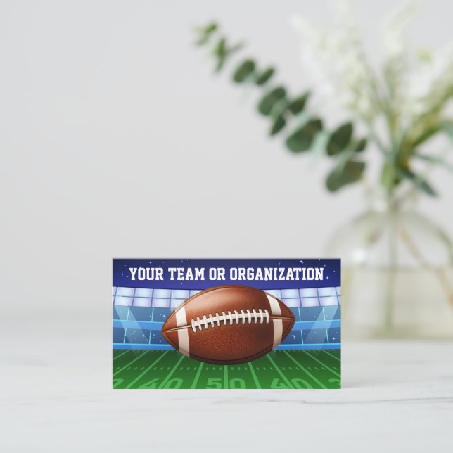 Carte De Visite Thème du stade de l'équipe de football entraîneur (Debout devant)