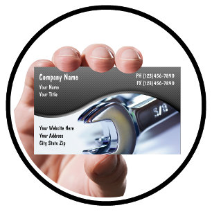 Carte De Visite Thème Outils mécaniques