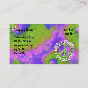 Carte De Visite Thème Retro Tie Dye