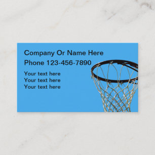 Carte De Visite Thème sportif de basket-ball