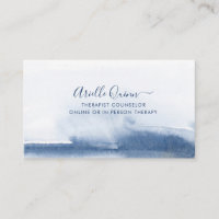 Thérapeute Conseiller Sérénité Aquarelle Indigo
