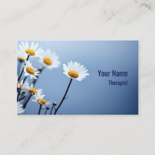 Carte De Visite Thérapeute conseillère personnalisable camomille b