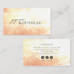 Carte De Visite Thérapeute Crème Terracotta Terreux