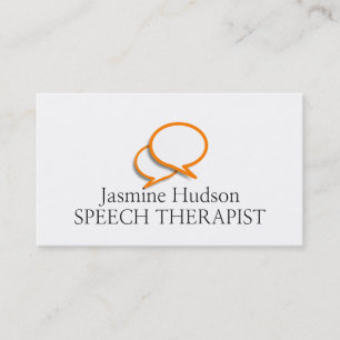 Carte De Visite Thérapeute de la parole Conseils et santé mentale