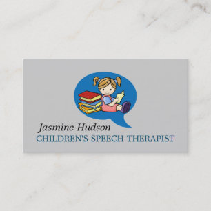 Carte De Visite Thérapeute de la parole des enfants Conseiller
