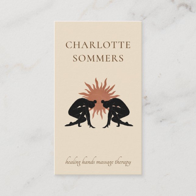 Carte De Visite Thérapeute de massage (Devant)