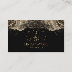 Carte De Visite Thérapeute de massage professionnel Lotus CHIROPRA