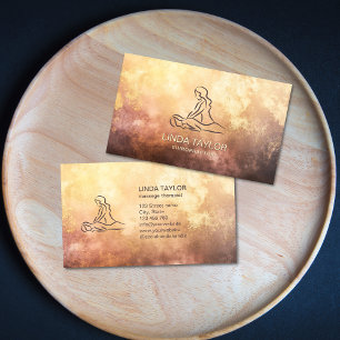 Carte De Visite Thérapeute de massage professionnel Lotus CHIROPRA
