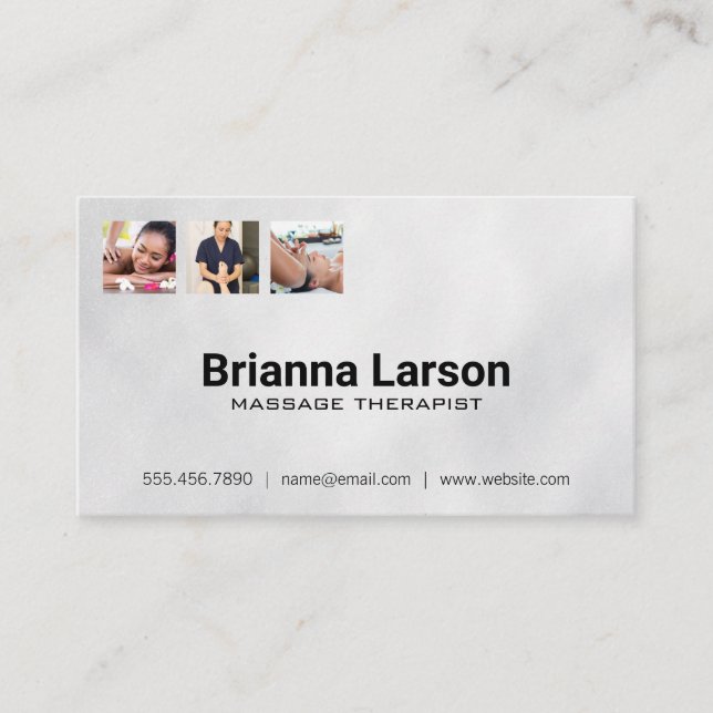 Carte De Visite Thérapeute de massage | Professionnels de la santé (Devant)