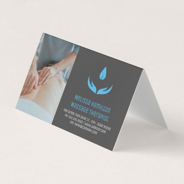 Carte De Visite Thérapeute de massage | Propriétaire du Spa (Devant)