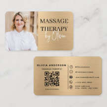 Thérapeute de Massage QR Code de Luxe Spa de Bien-