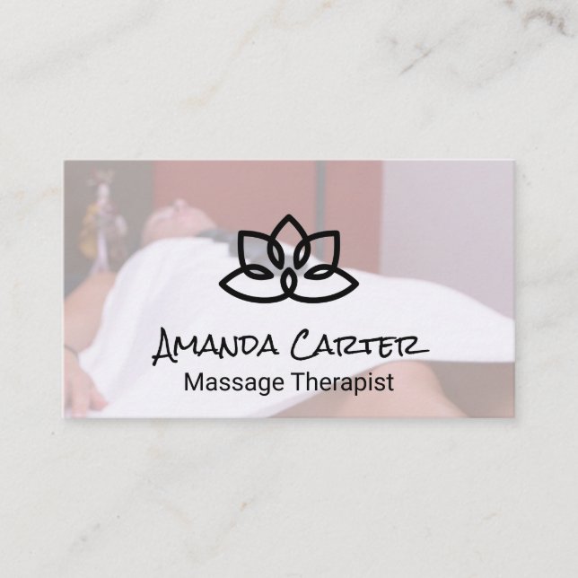 Carte De Visite Thérapeute de massage | Spa (Devant)