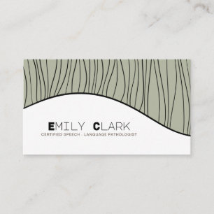 Carte De Visite Thérapeute du langage moderne