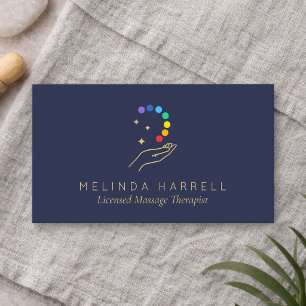 Carte De Visite Thérapeute en Massage aux Mains Réparatrices Moder