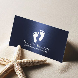 Carte De Visite Thérapeute en massage pour les soins des pieds Ble