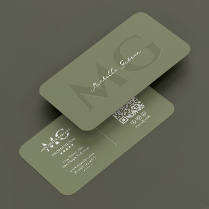 Carte De Visite Thérapeute Entraîneur Personnel Sage de Fitness Mo