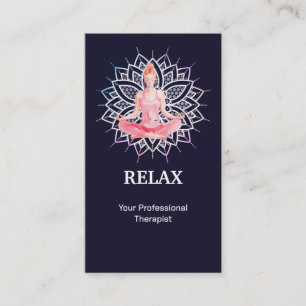Carte De Visite Thérapeute Maître Reiki Relaxation Moderne Thérapi