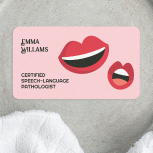 Carte De Visite Thérapeute vocale SLP