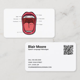 Carte De Visite Thérapeutique vocale QR personnalisée