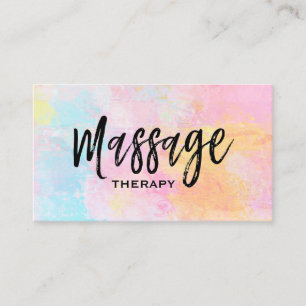Carte De Visite *~* Thérapie de massage Abstraite