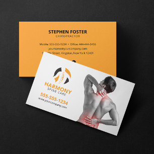 Carte De Visite Thérapie de massage chiropratique Chiropraticien o