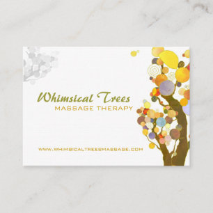 Carte De Visite Thérapie de massage des arbres inspirationnels