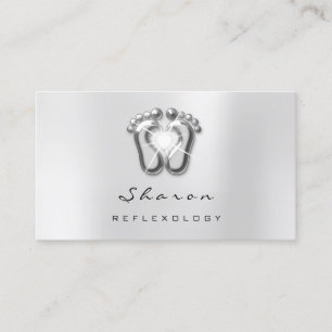 Carte De Visite Thérapie de massage Réflexologie Thérapiste Étince