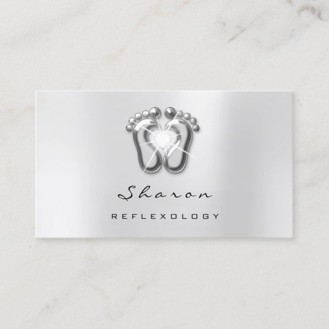 Carte De Visite Thérapie de massage Réflexologie Thérapiste Étince (Devant)