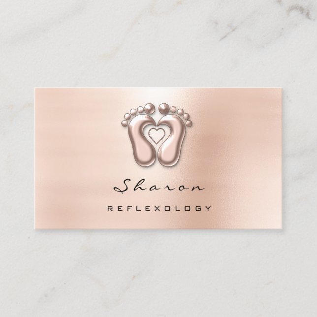 Carte De Visite Thérapie de massage Réflexologie Thérapiste Peau s (Devant)