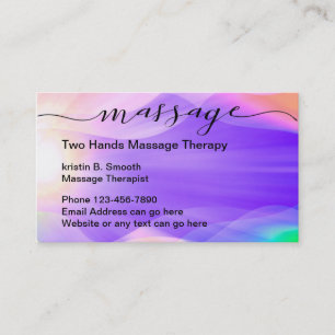 Carte De Visite Thérapie de Massage Zen Beau