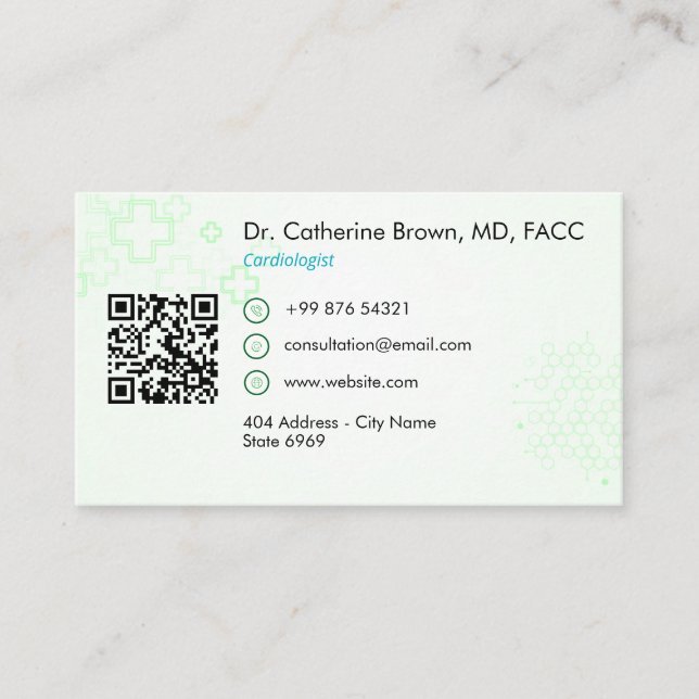 Carte De Visite Thérapie de récupération cardiaque et pulmonaire | (Devant)