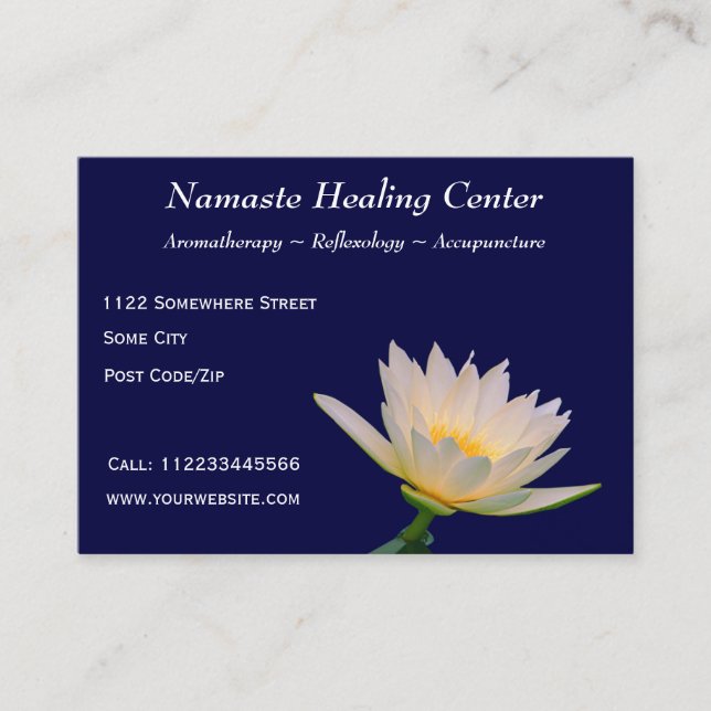 Carte De Visite Thérapie/yoga/méditation holistiques (Devant)