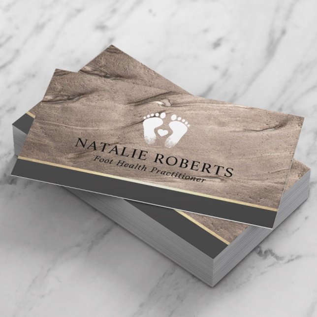 Carte De Visite Thérapiste de massage de pied Podiatre moderne de  (Créateur téléchargé)