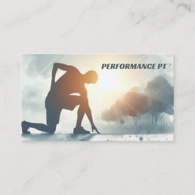 Carte De Visite Thérapiste physique Entraîneur sportif (Devant)