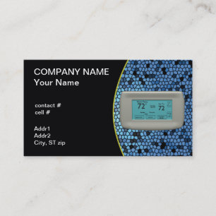 Carte De Visite thermostat frais d'arrangement