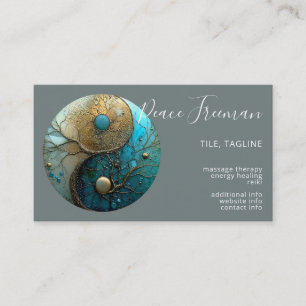 Carte De Visite Tides of Balance Yin Yang Design