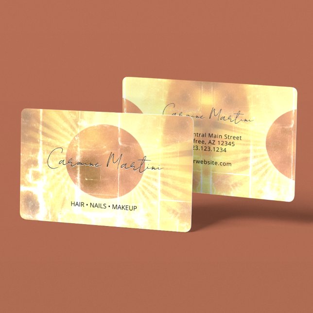 Carte De Visite Tie Dye Éclipse Céleste (Créateur téléchargé)