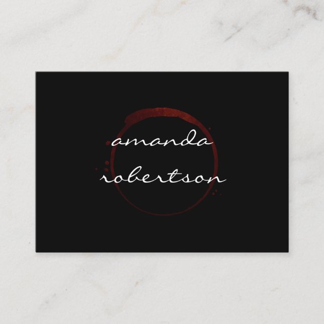 Carte De Visite Tige Vin Luxe (Devant)