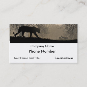 Carte De Visite Tigre et cerfs communs